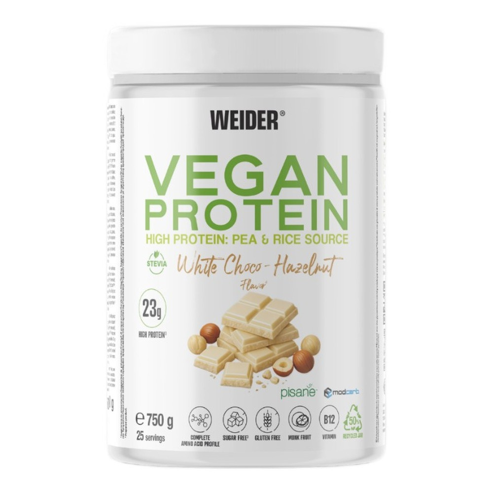 Weider Vegan Protein Pea and Rice Protein White Choco-Hazelnut 750g