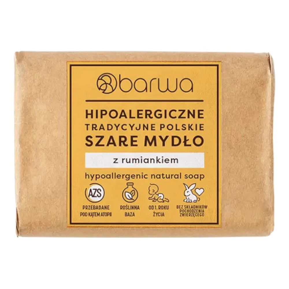 Barwa Hypoallergenic Traditional Polish Gray Soap with Chamomile Extract 100g