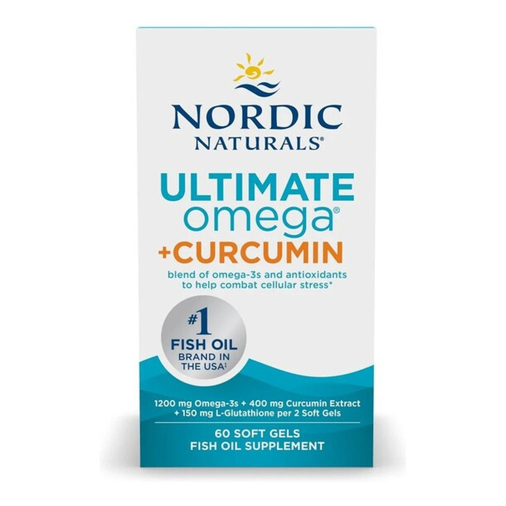 Nordic Naturals Ultimate Omega Curcumin Supplement for Cellular Health 60 Softgels