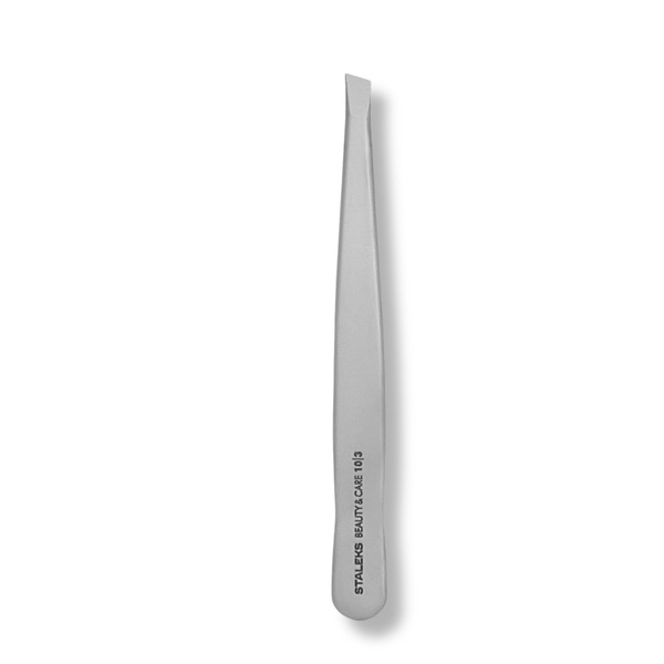 Staleks Beauty & Care 10 Type 3 Eyebrow Tweezers Wide Beveled 