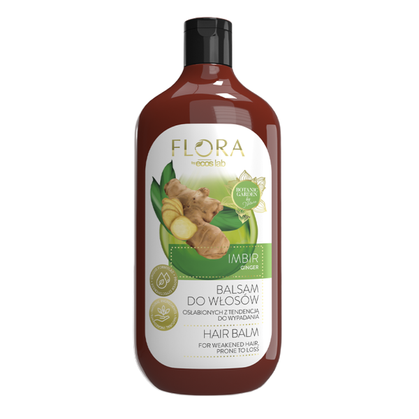 Flora by EcosLab Ginger Balm for Weakened and Prone to Loss Hair 500ml