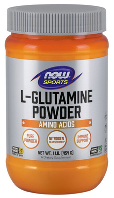 NOW Foods L-Glutamine Powder Muscle Recovery and Digestive Support 454g
