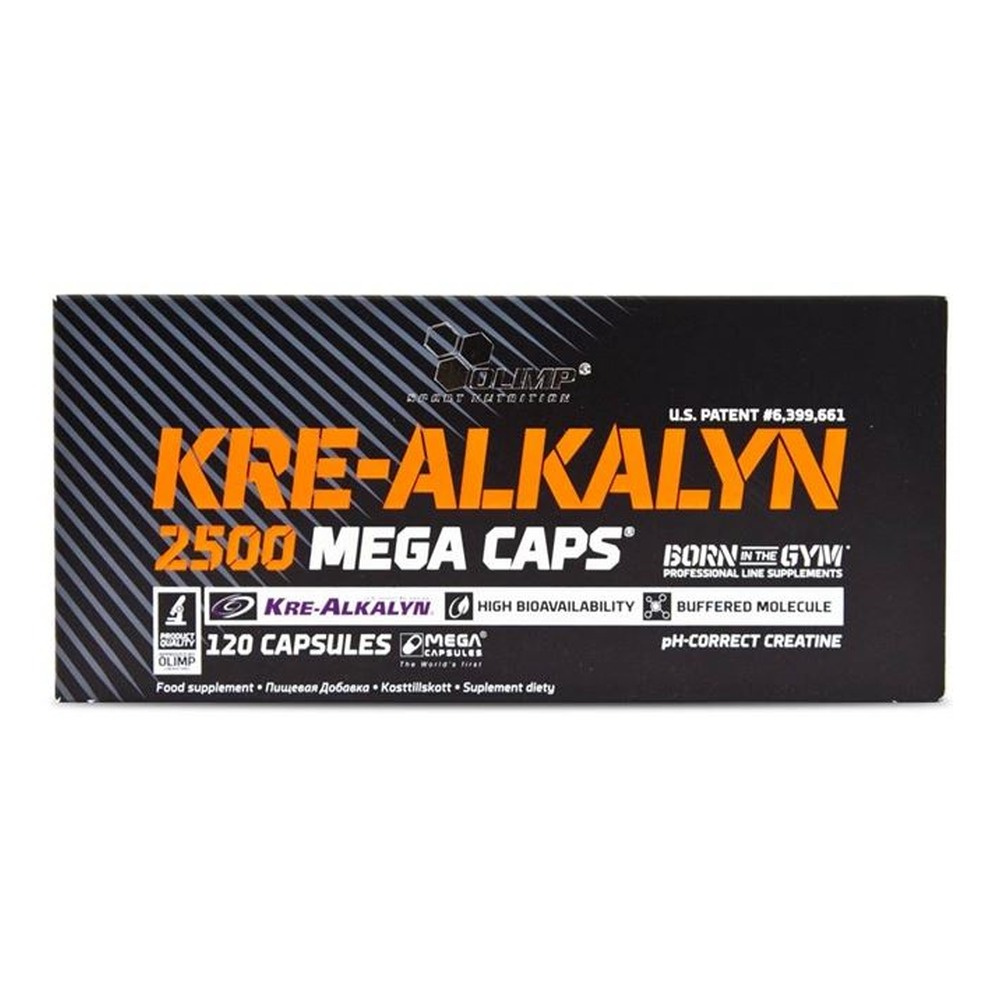 Olimp Kre-Alkalyn 2500 Mega Caps Buffered Creatine for Strength 120 Capsules