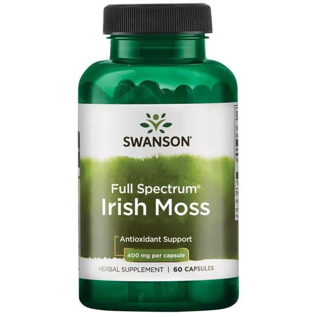 Swanson Irish Moss 400mg for General Wellness Support 60 Capsules