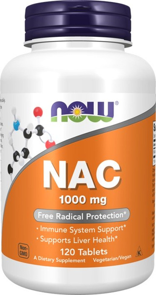 Now Foods NAC 1000mg 120 Tablets