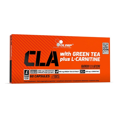 Olimp CLA with Green Tea and L-Carnitine Supplement for Active People 60 Capsules