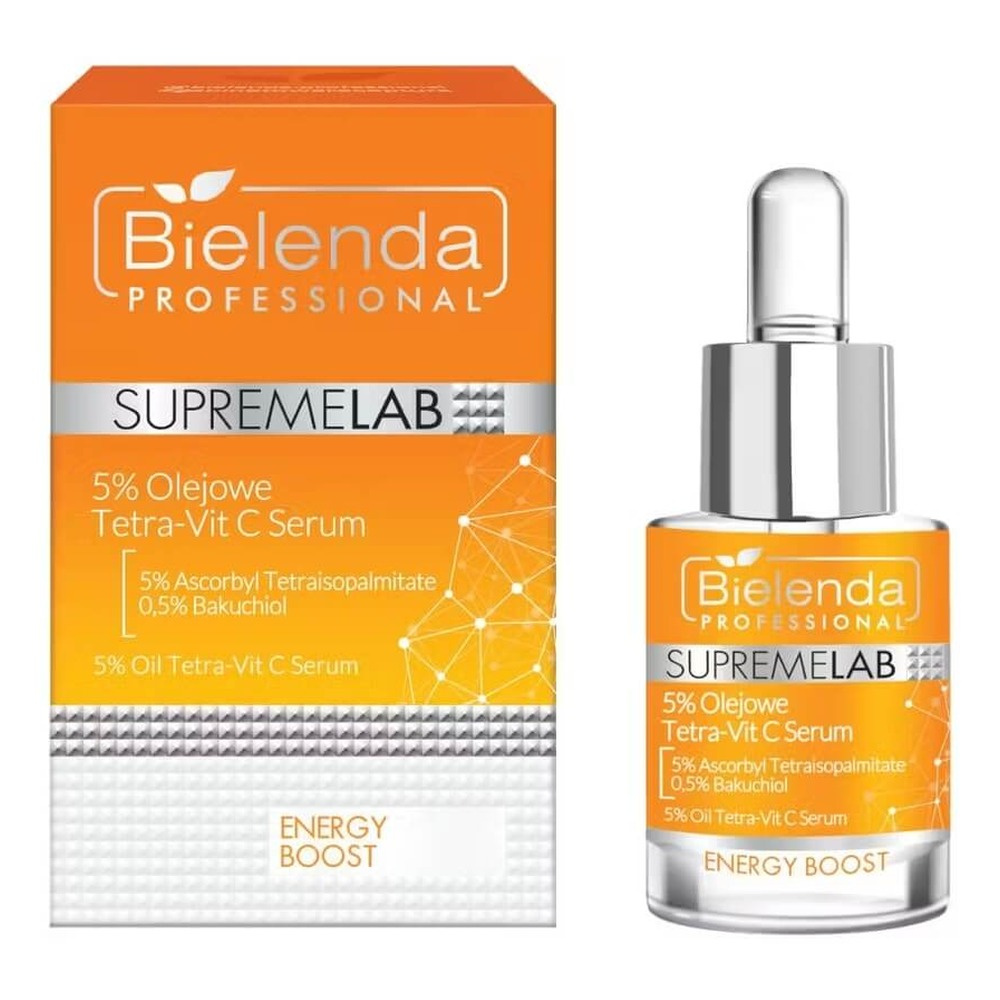 Bielenda Professional SupremeLab Energy Boost Oil 5% Tetra-Vit C Serum 15ml