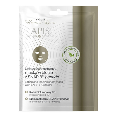 Apis Lifting and Tightening Sheet Mask with SNAP-8 MT Peptide for All Skin Types 20g