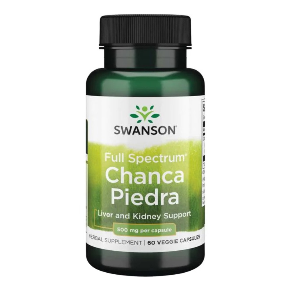 Swanson Chanca Piedra 500mg for Kidney and Liver Support 60 Capsules