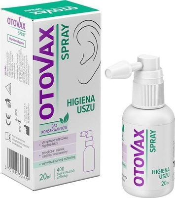 Otovax Ear Cleansing Protecting Spray for Hygiene Removing Excess Earwax 20ml