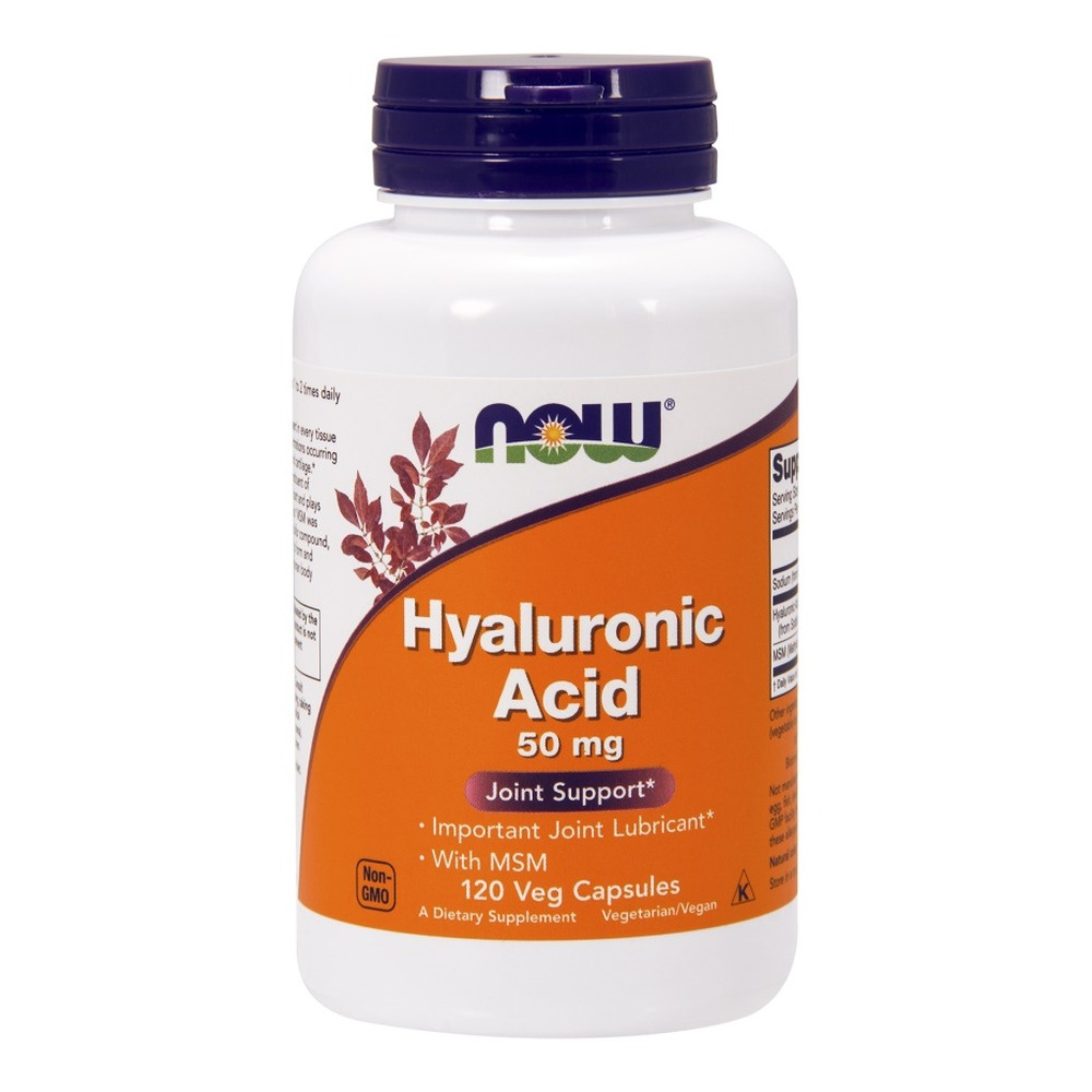 Hyaluronic Acid with MSM, 50mg - 120 vcaps