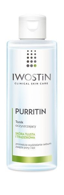 Iwostin Purritin Tonic ﻿for Oily Skin Prone to Acne 215ml BEST BEFORE 30.09.2022