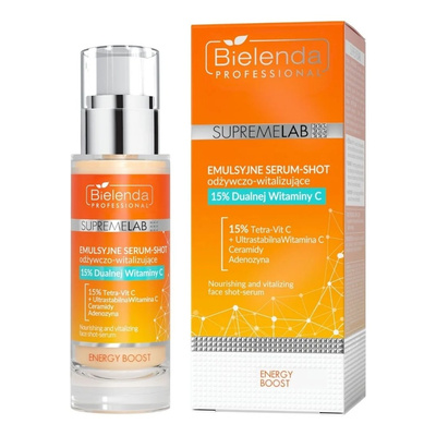 Bielenda Professional Supremelab Nourishing and Revitalizing Face Shot Serum with 15% Tetra-Vit C 30ml