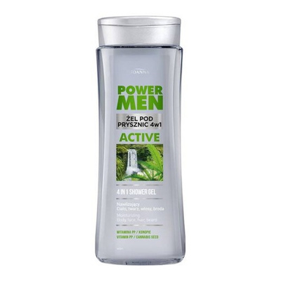 Joanna Power Men Active Cleansing Shower Gel 4in1 for Men 300ml