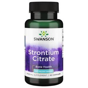 Swanson Strontium Citrate 340mg Supporting Healthy Bones 60 Capsules