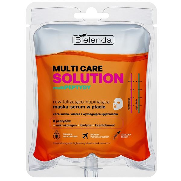 Bielenda Multi Care Solution MultiPeptides Tightening Sheet Mask-Serum 1pcs