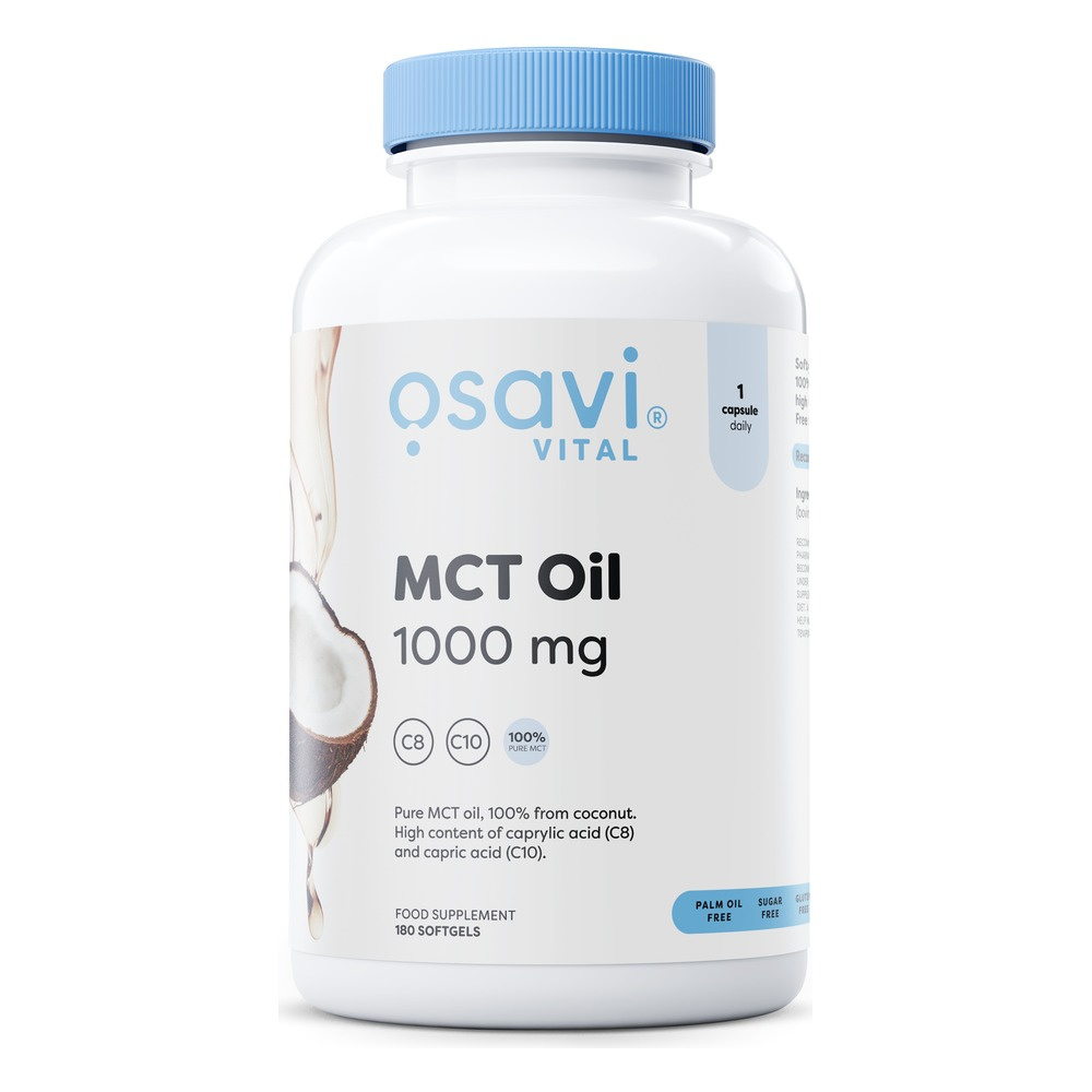 Osavi MCT Oil 1000mg in Softgels Source of Energy 180 Softgels