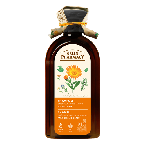 Green Pharmacy Shampoo for Normal and Greasy Hair with Calendula 350ml