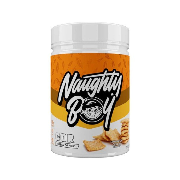 Naughty Boy Cream of Rice Cinnamon Cereal for Energy and Muscle Support 1000g