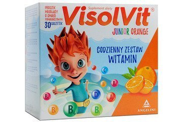 Visolvit Junior Vitamins for Kids in Orange Flavour 30 Sachets