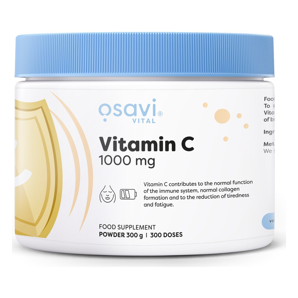 Osavi Vitamin C Powder 1000mg for Immunity and Collagen Support 300g