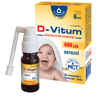 Oleofarm D-Vitum 400 IU Vitamin D3 Spray for Babies and Infants 6ml