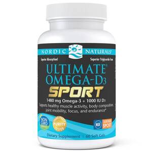 Ultimate Omega-D3 Sport, 1480mg Lemon - 60 softgels