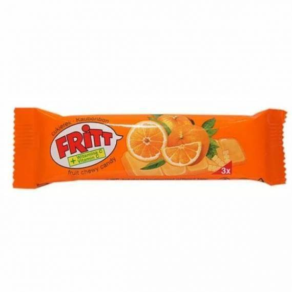 Fritt Chewing Soluble Candy with Vitamin C and Orange Flavor 1 Piece