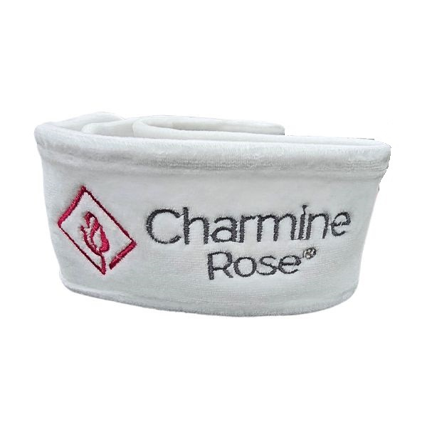Charmine Rose Terry Cloth Headband for Beauty Treatments and Spa