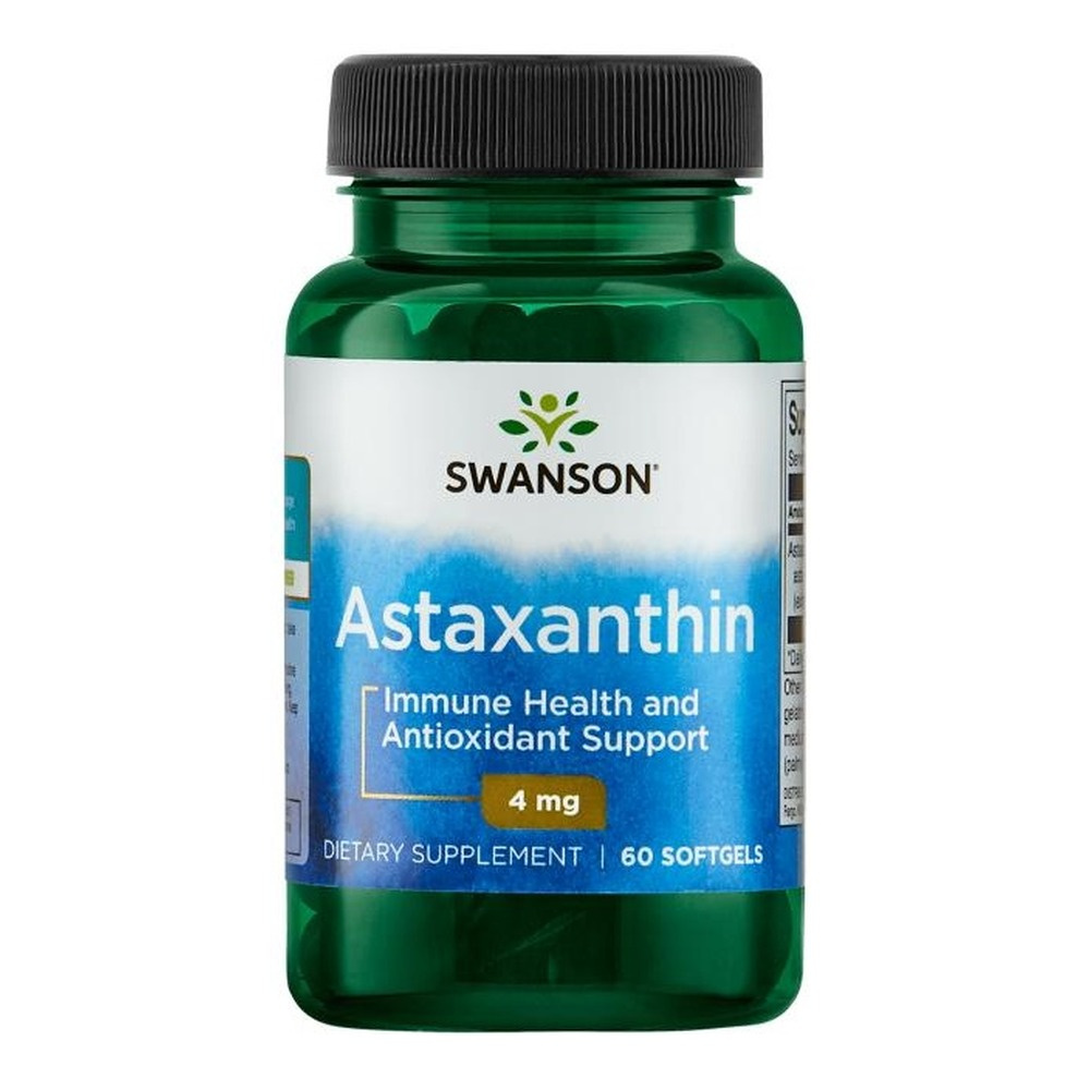 Swanson Astaxanthin 4mg Natural Antioxidant from Algae 60 Softgels