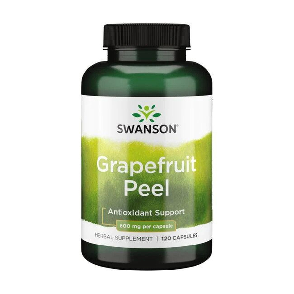 Swanson Grapefruit Peel 600mg for Antioxidant Support 120 Capsules