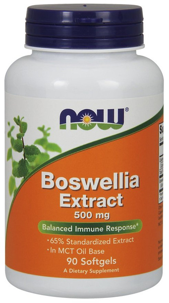 NOW Foods Boswellia Extract 500mg To Support a Balanced Immune Response 90 Softgels