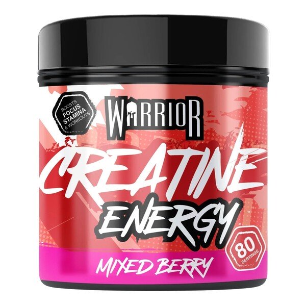 Warrior Creatine + Energy, Mixed Berry - 360g