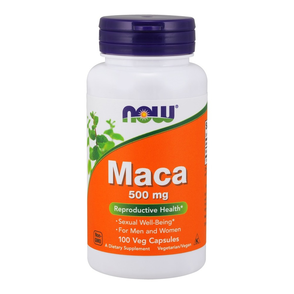 Now Foods Maca 500mg Peruvian Ginseng Vitality Support 100 Capsules