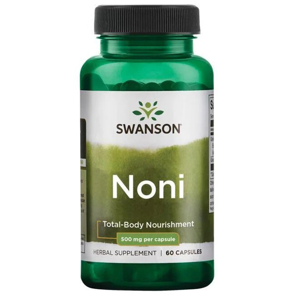 Swanson Noni 500mg for Vitality and Overall Wellness 60 Capsules