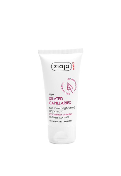 Ziaja Med Dilated Capillaries Skin Tone Brightening Day Cream Spf 20 50ml