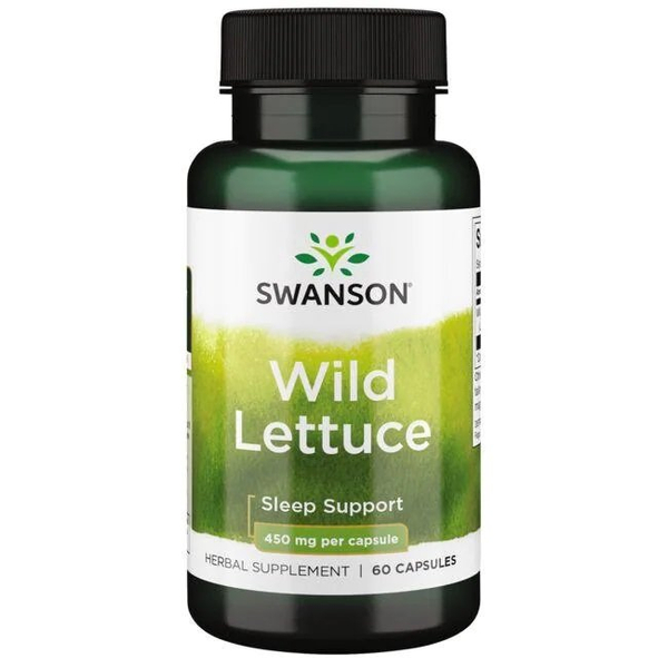 Swanson Wild Lettuce 450mg for Sleep and Relaxation Support 60 Capsules