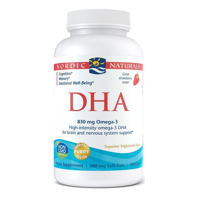 DHA, 830mg Strawberry - 180 softgels