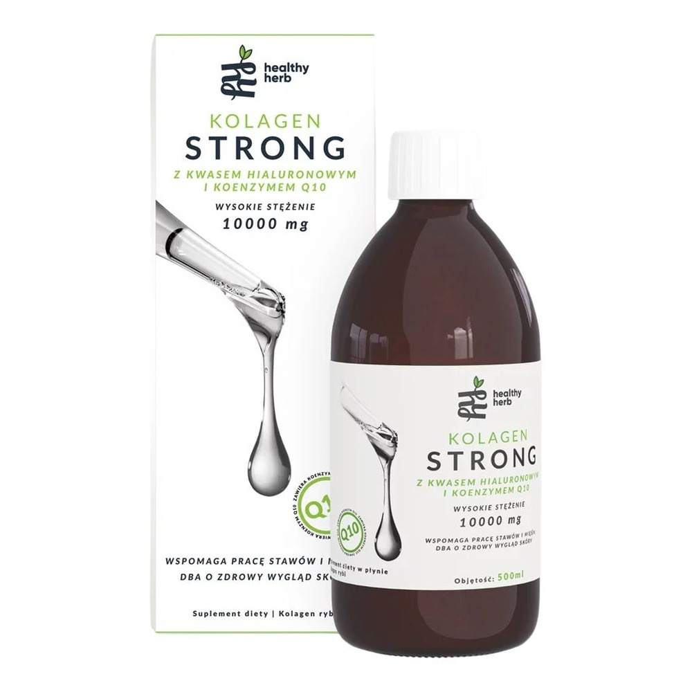 HEALTHY HERB Collagen STRONG 10000mg Fish Collagen Types I & III 500ml