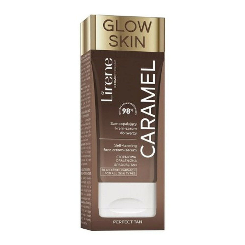Lirene Perfect Tan Vegan Self-Tanning Face Cream-Serum Caramel 50ml