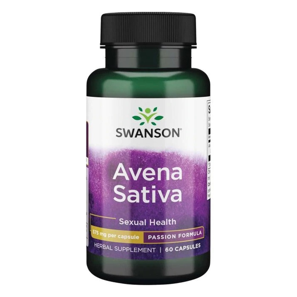 Swanson Avena Sativa 575mg Supporting Sexual Health and Vigor 60 Capsules