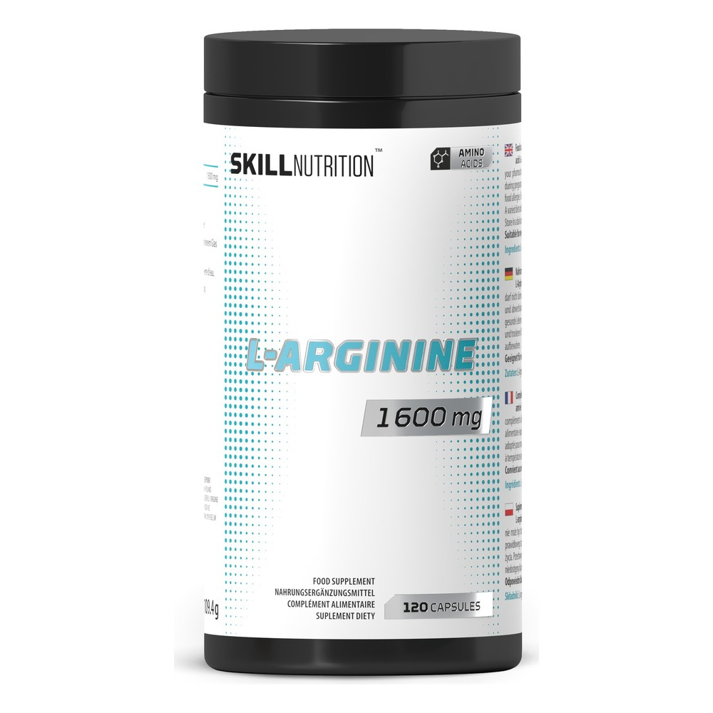 Skill Nutrition L-Arginine, 1600mg - 120 vegan caps