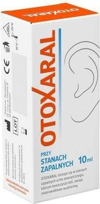 OtoXaral Ear Drops against Pain Itching Reducing Swelling 10ml