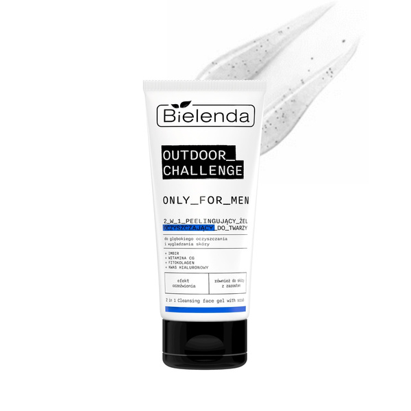 Bielenda Only for Men Outdoor Challenge 2in1 Peeling Facial Cleansing Gel 150g