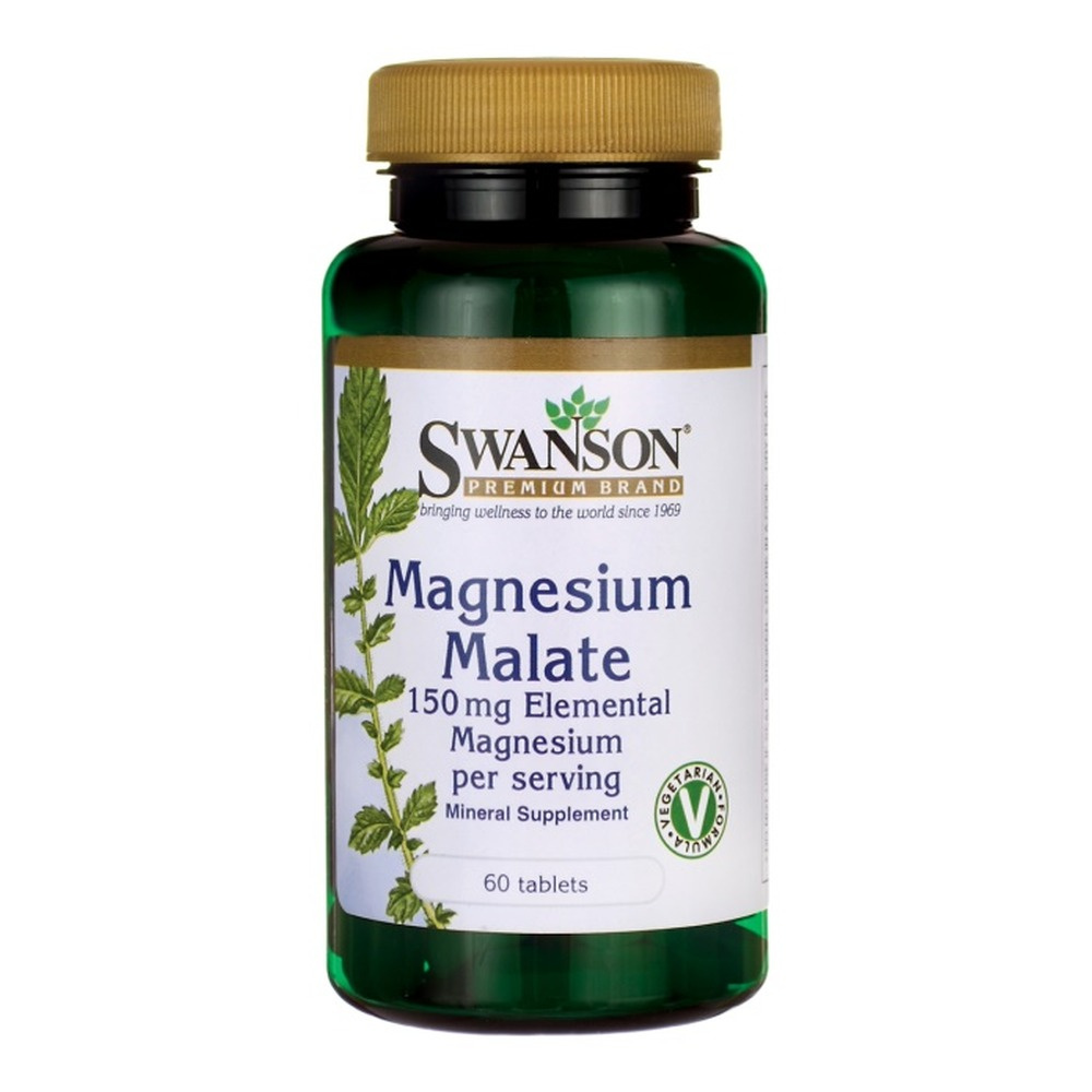 Swanson Magnesium Malate 150mg for Muscle & Nerve Support 60 Tablets