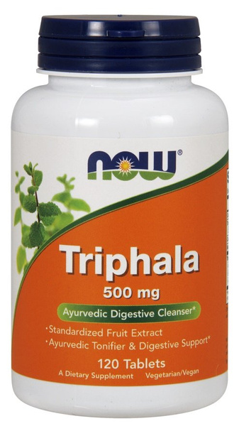 Now Foods Triphala 500mg Supports Digestive System 120 Tablets