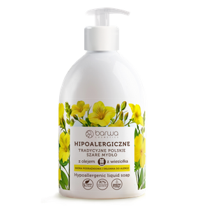 Barwa Hypoallergenic Gray Liquid Soap with Evening Primrose for Delicate Skin 500ml