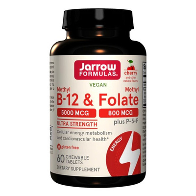 Methyl B-12 & Methyl Folate, Cherry - 60 chewable tabs