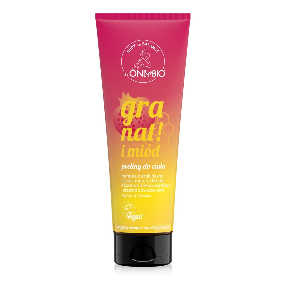 OnlyBio Body in Balance Limited Edition Body Scrub Granat i miód 200ml