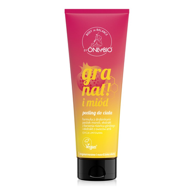OnlyBio Body in Balance Limited Edition Body Scrub Granat i miód 200ml